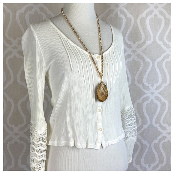 Handmade Stone Jasper & Glass Beaded Long Necklace - Picture 2 of 6